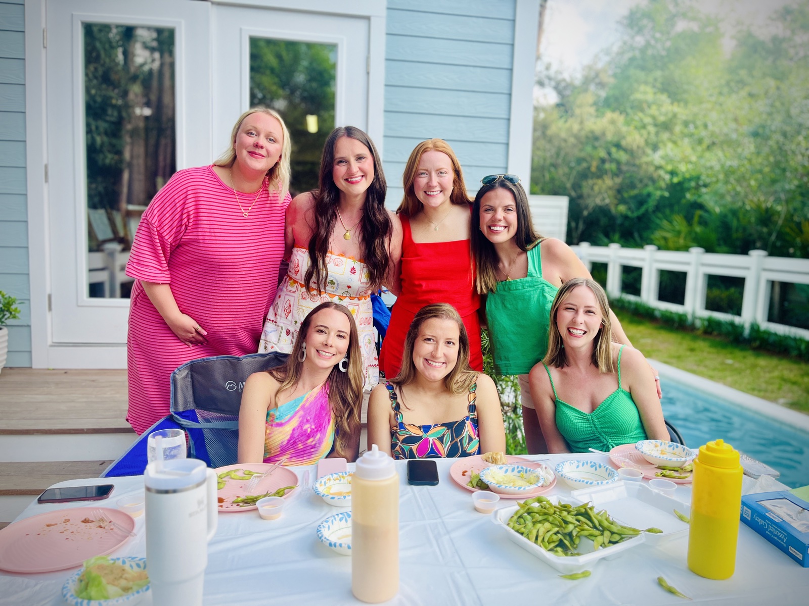 Backyard hibachi party