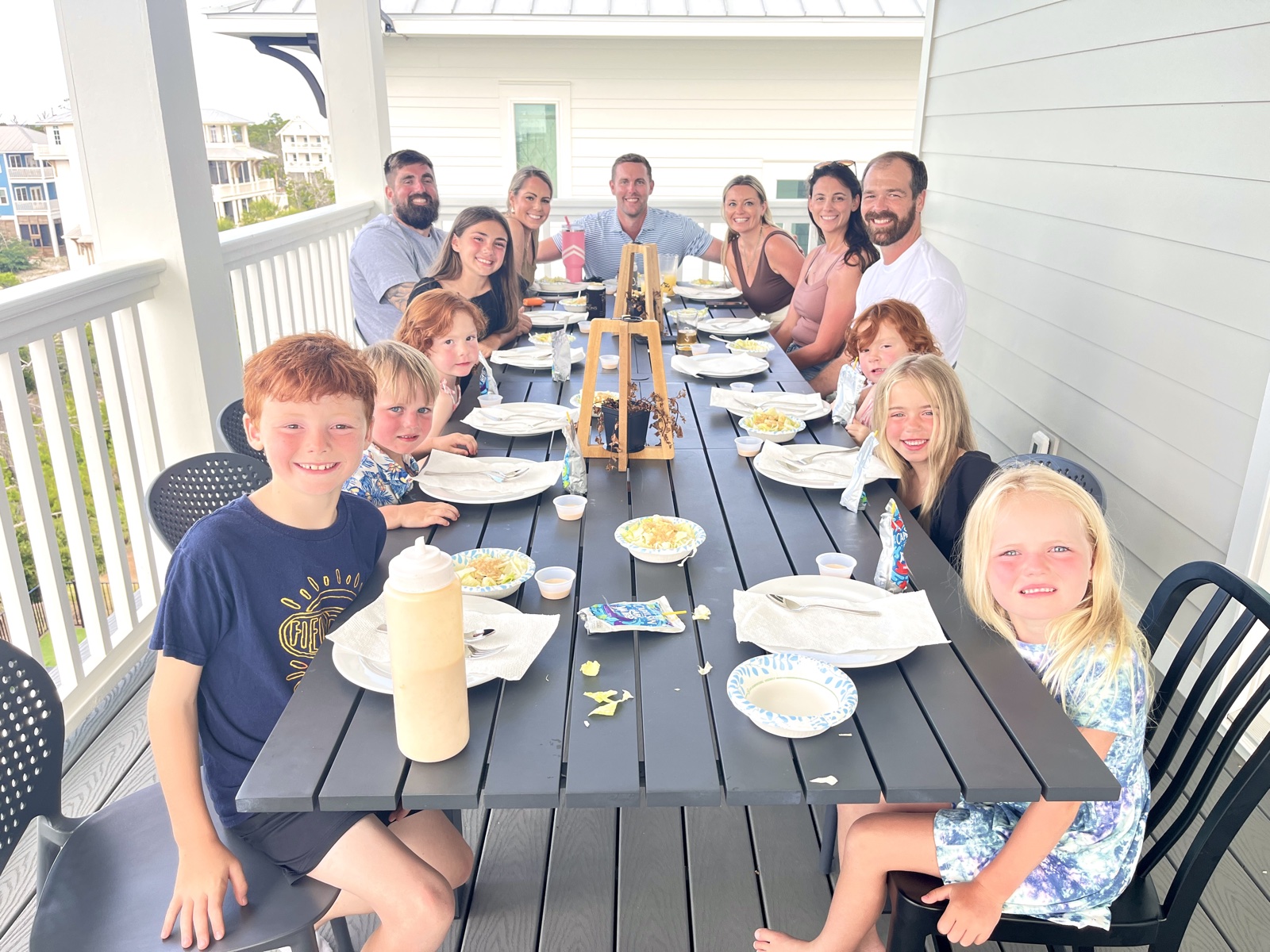 Backyard hibachi party