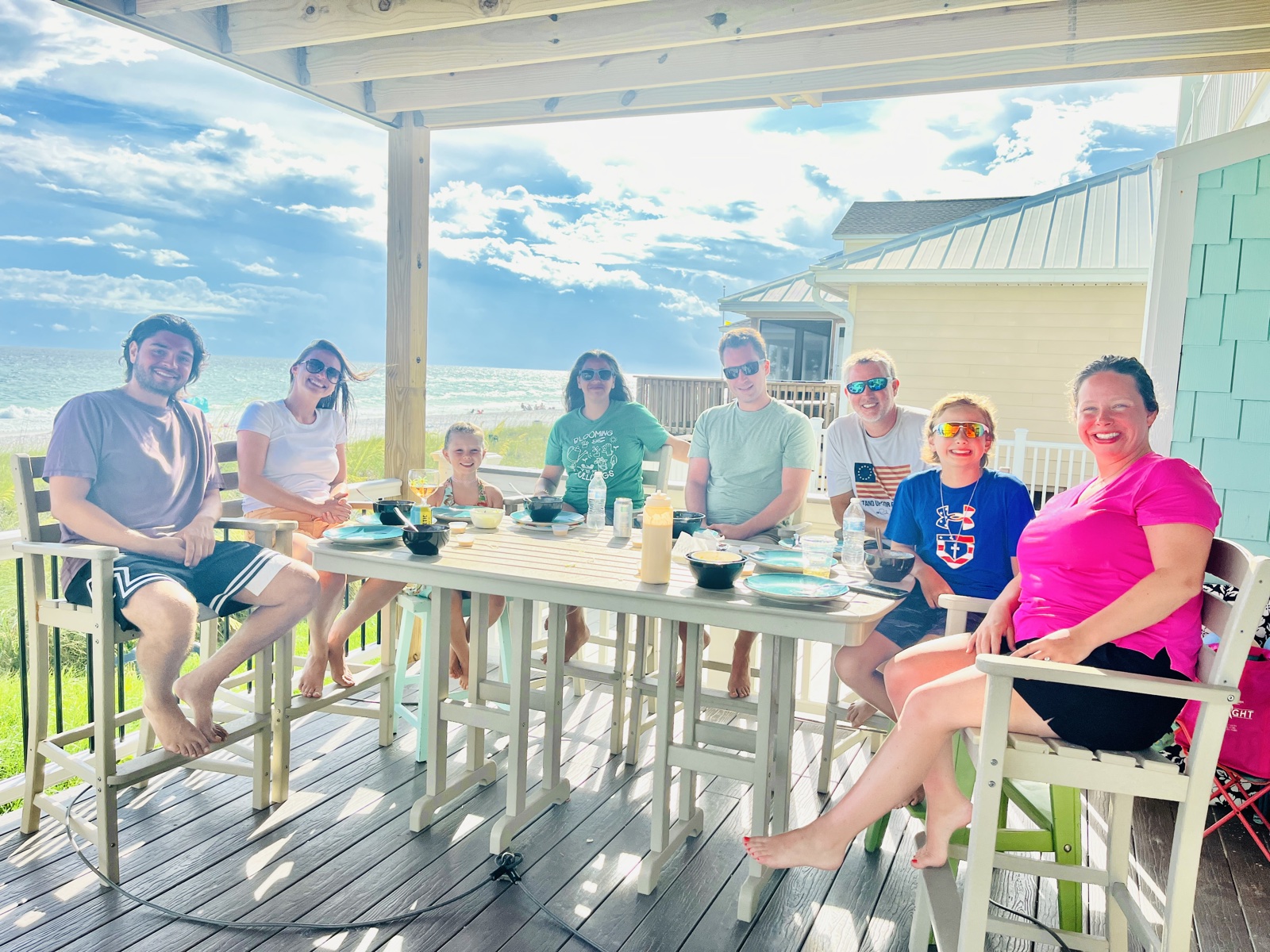 Beach house hibachi event
