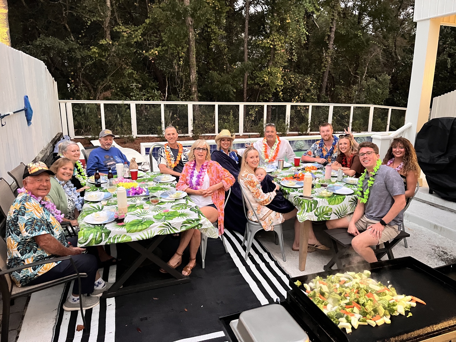 Beach house hibachi event